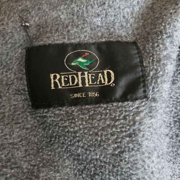 RedHead Cream Grey Fleece Lined B & T Men's Full Zip with Phone Pocket Size 3X - Picture 2 of 10